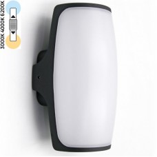 Φωτιστικό Απλίκα LED 12W 230V 960Lm CCT Αλουμινίου Γραφίτη IP54 3-8121